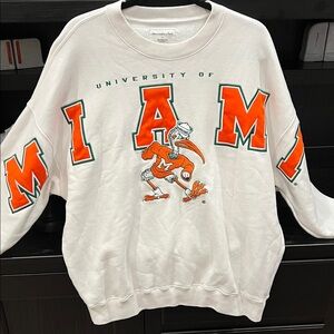 University of Miami Sweatshirt Ambercrombie & Fitch